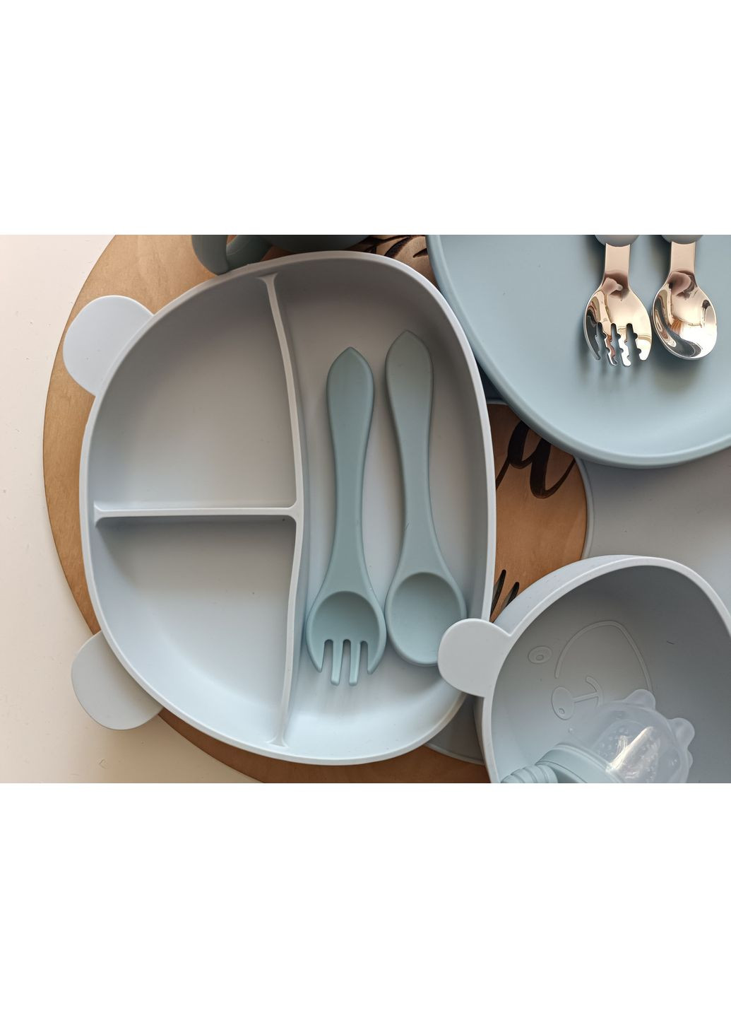 Набор посуды для малыша Сamel beight Стильный набор посуды для первого прикорма Посуда для прикорма (0077) No Brand (368999906)