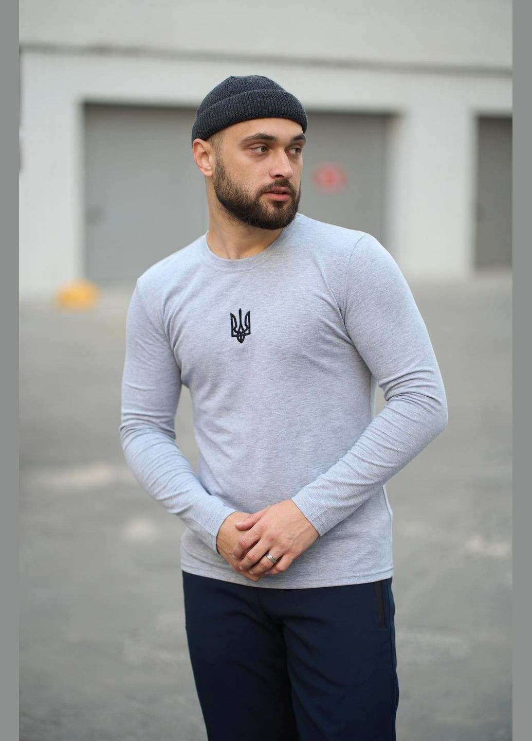 Лонгслів чоловічий "Pulse" Vakko сірий