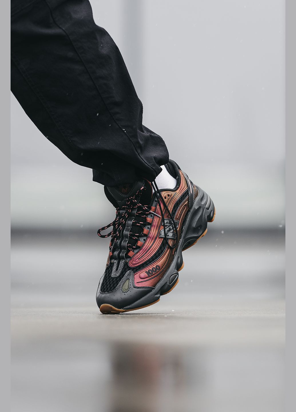 Черные демисезонные кроссовки мужские и женские new balance 1000 x joe freshgoods black ice | нью беланс 1000 черные No Brand