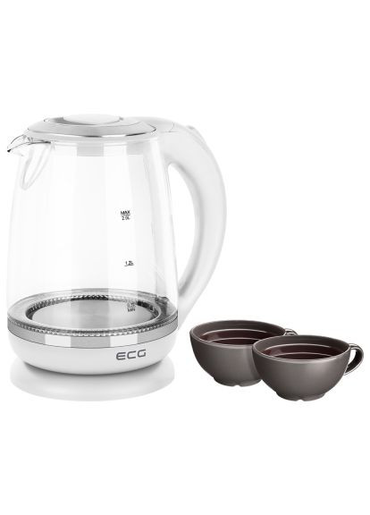 Електрочайник (RK2020 White Glass) ECG RK 2020 White Glass (366691405)