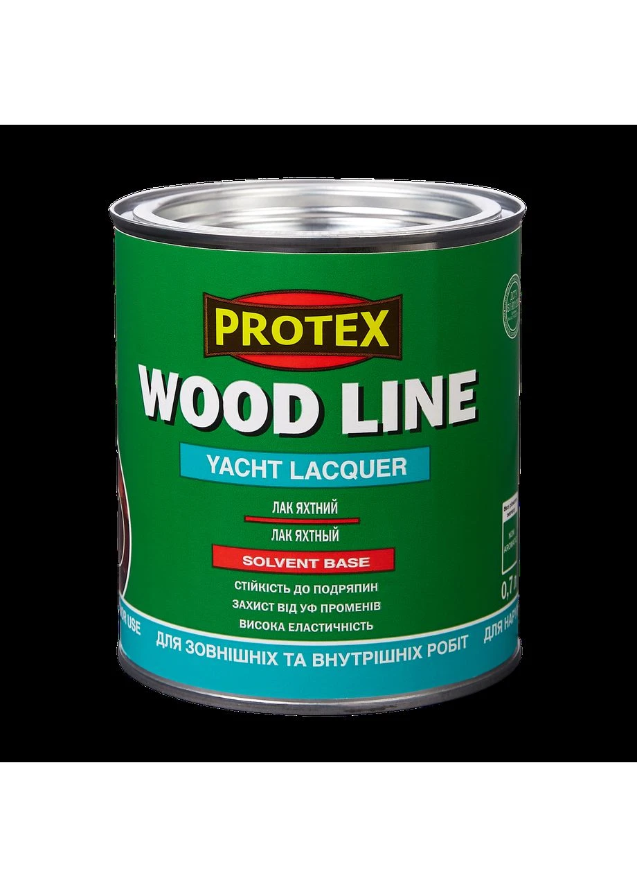 Лак поліуретановий яхтний WOOD LINE 0.64кг (0.7л) глян./напівмат. Protex (399740975)