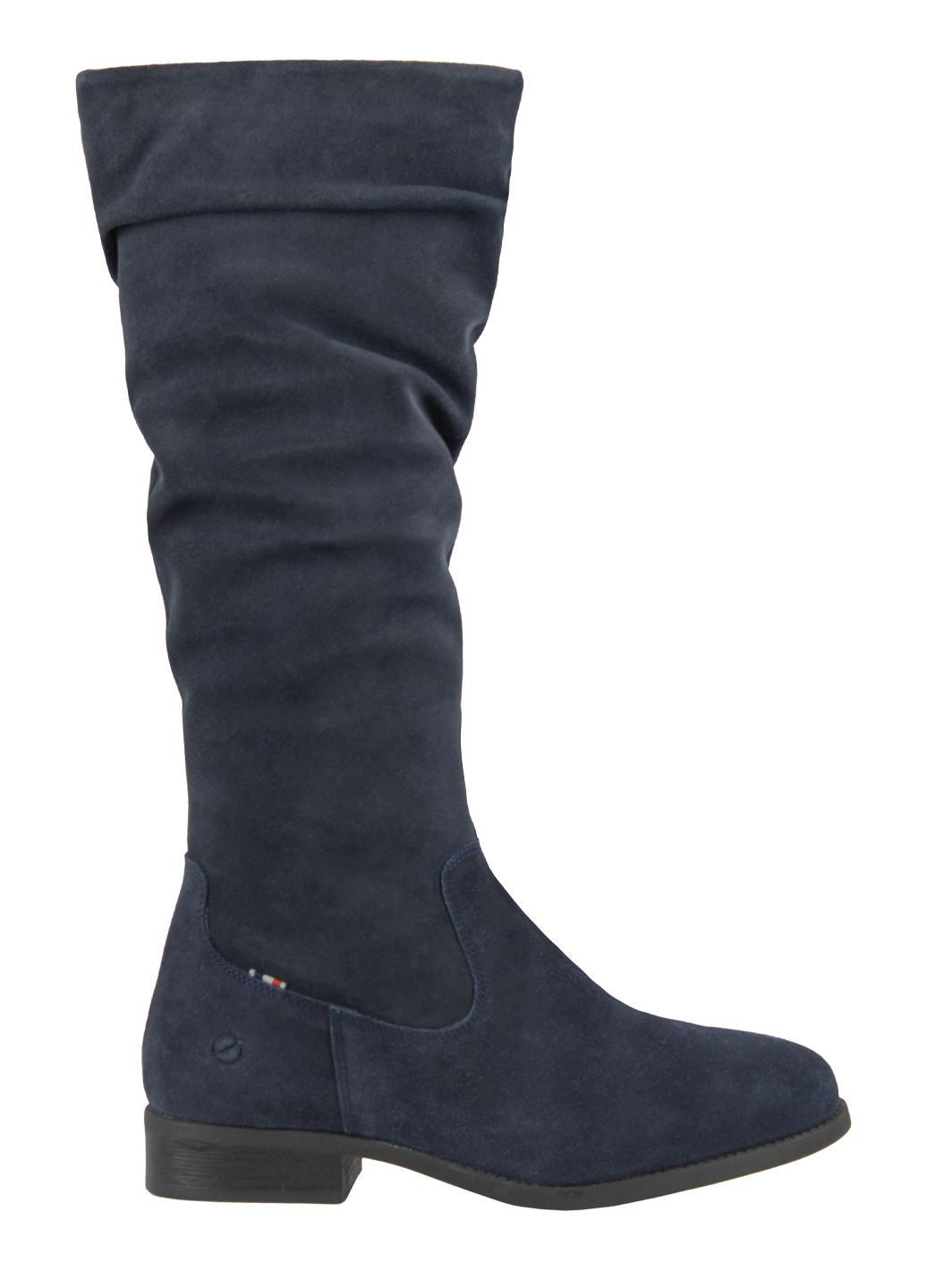 Зимние женские темно-синие замшевые сапоги Paul Vesterbro