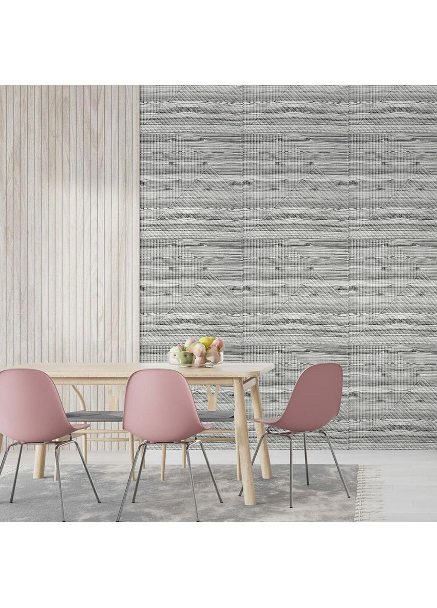 Самоклеюча декоративна 3D панель 500х500х5мм Бамбук Дерево Зебра SW-00002884 Sticker Wall (366447386)