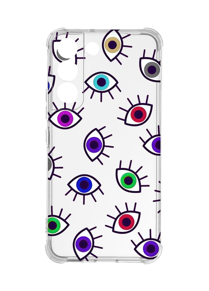 Чохол із потовщеними кутами на Samsung Galaxy S22:: Різнокольорові очі (принт 336) Creative (360703058)