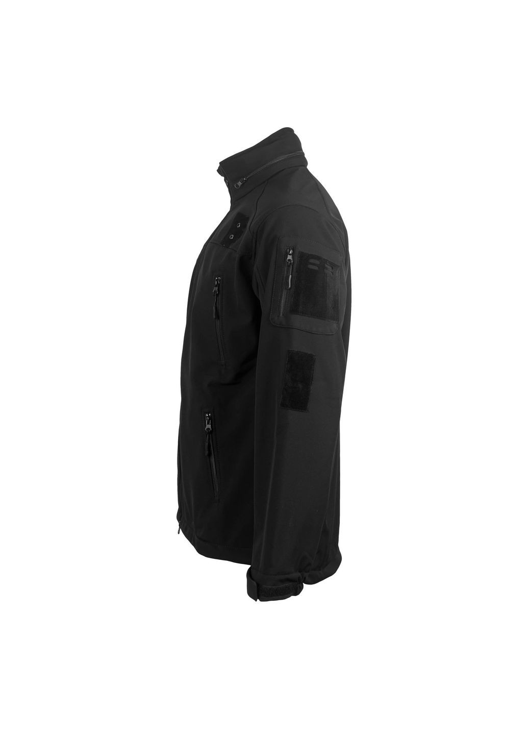 Куртка SoftShell с липучками для шевронов Black Vik-Tailor (315439510)