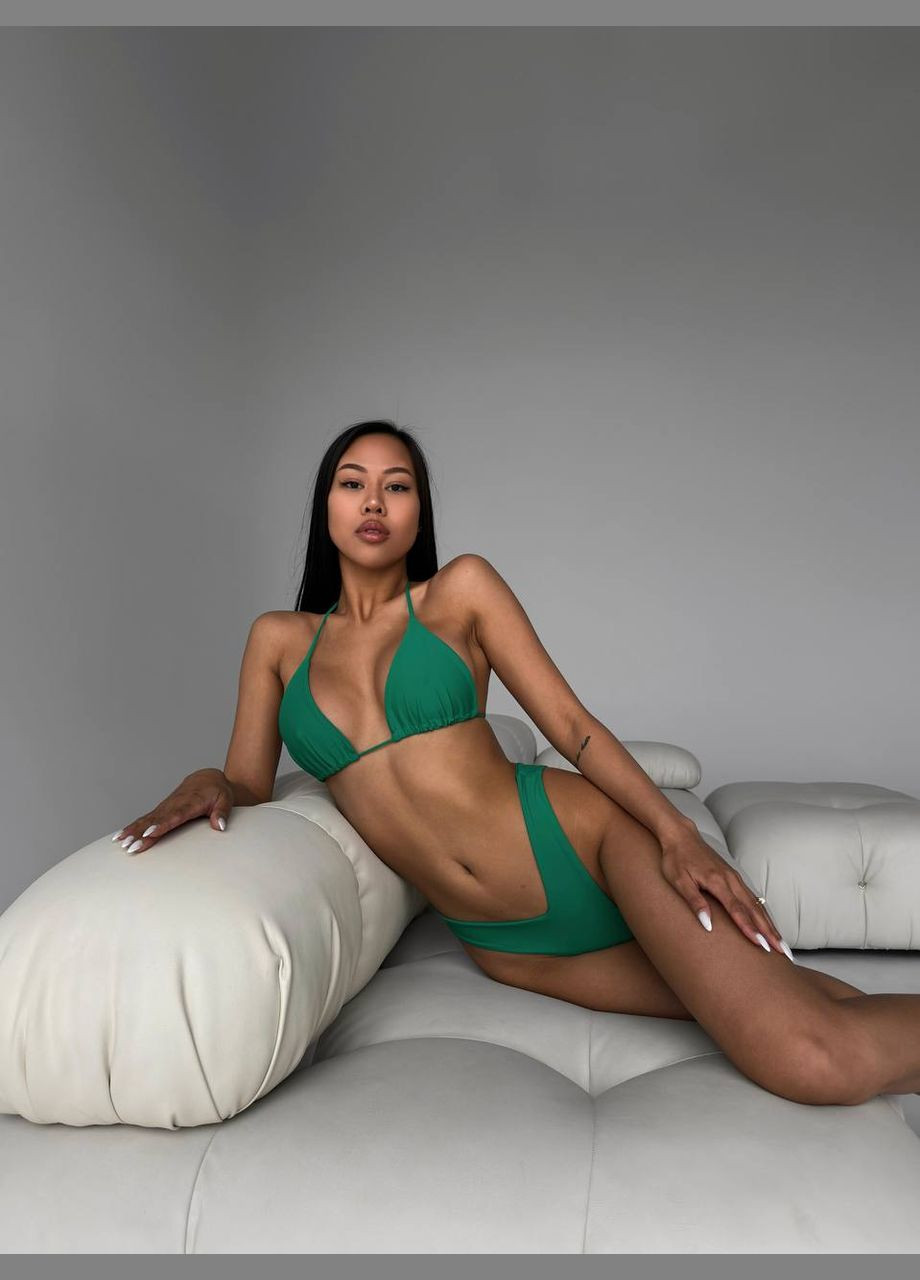 Зеленый летний стильный купальник No Brand