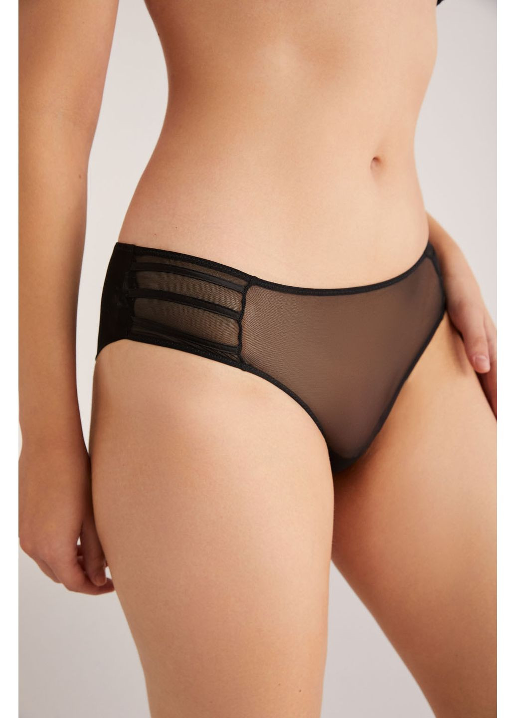 Трусики бразилианы Мели, цвет черный, размер 36 Kom (371923372)