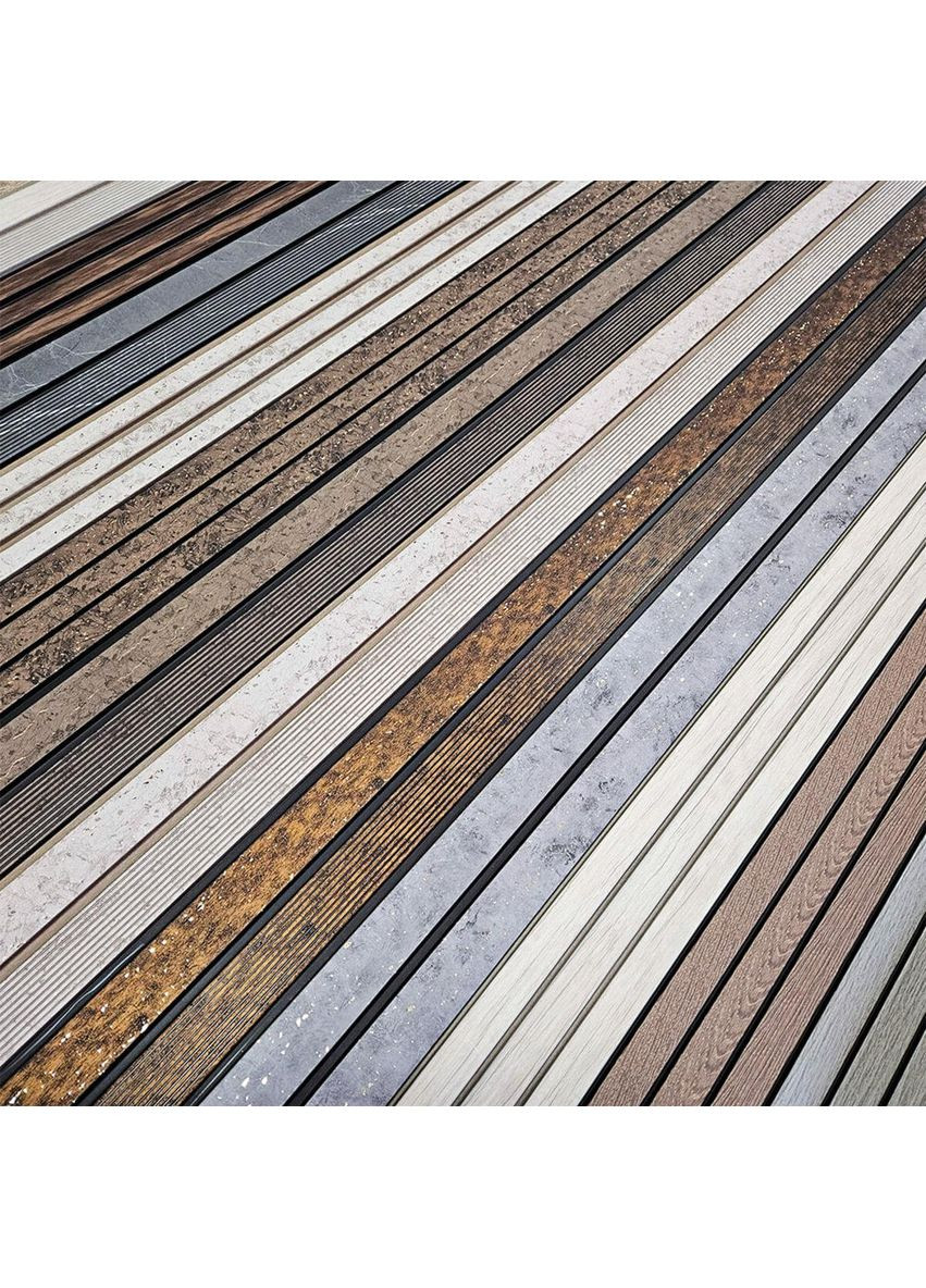 Рейка декоративна PS 2900х120х11мм Дуб з графітом SW-00001738 Sticker Wall (353967467)