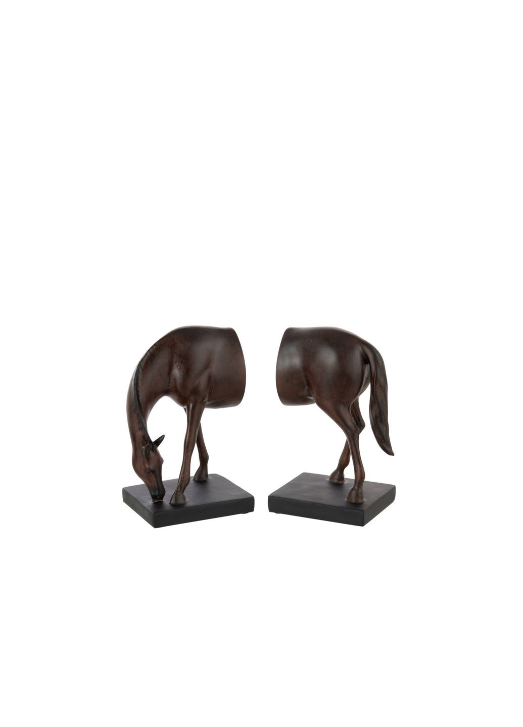 Держатели для книг в форме лошади коричневого цвета (55408) J-Line (352724086)