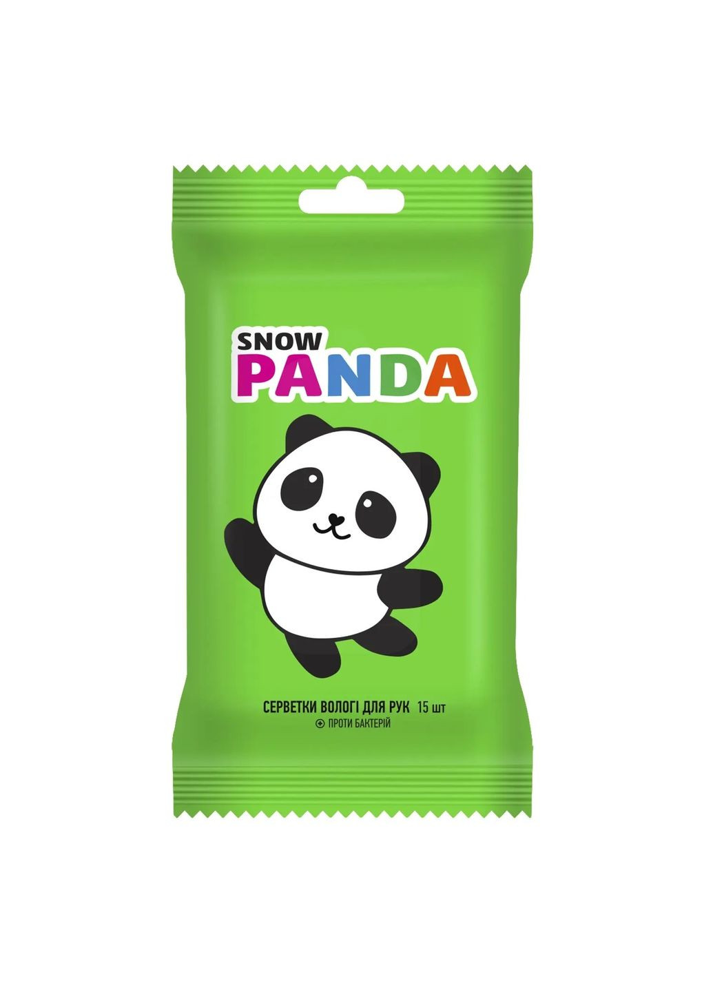 Вологі серветки Kids Антимікробні, 15 шт. Сніжна Панда 3307900000 (328200422)