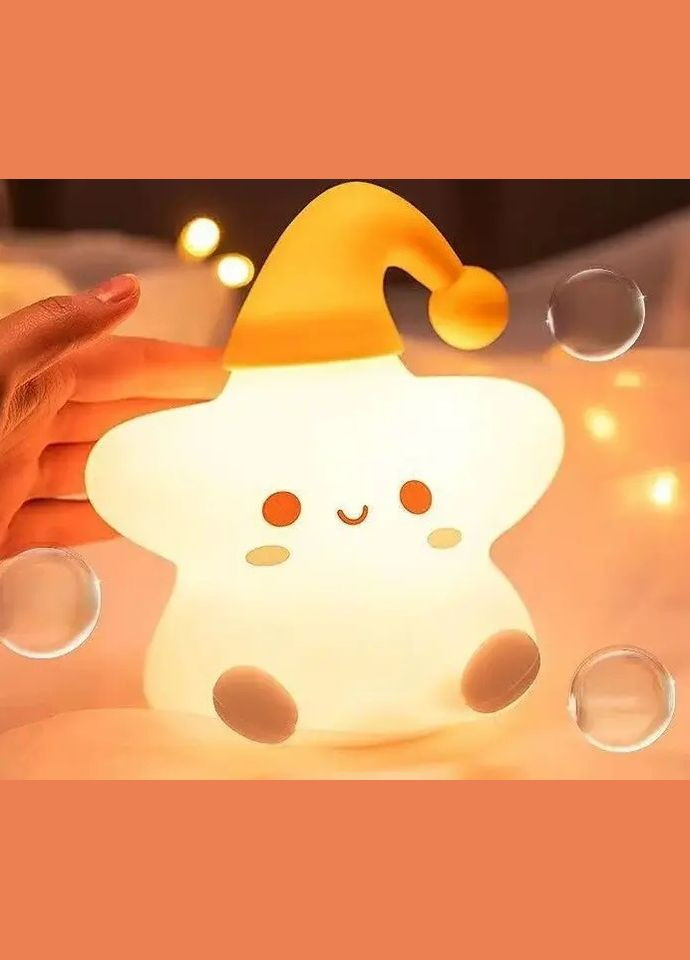 Лампа-нічник Зірочка LED RD-25 дитячий світильник 2 режими роботи (2078058369) No Brand (328261759)