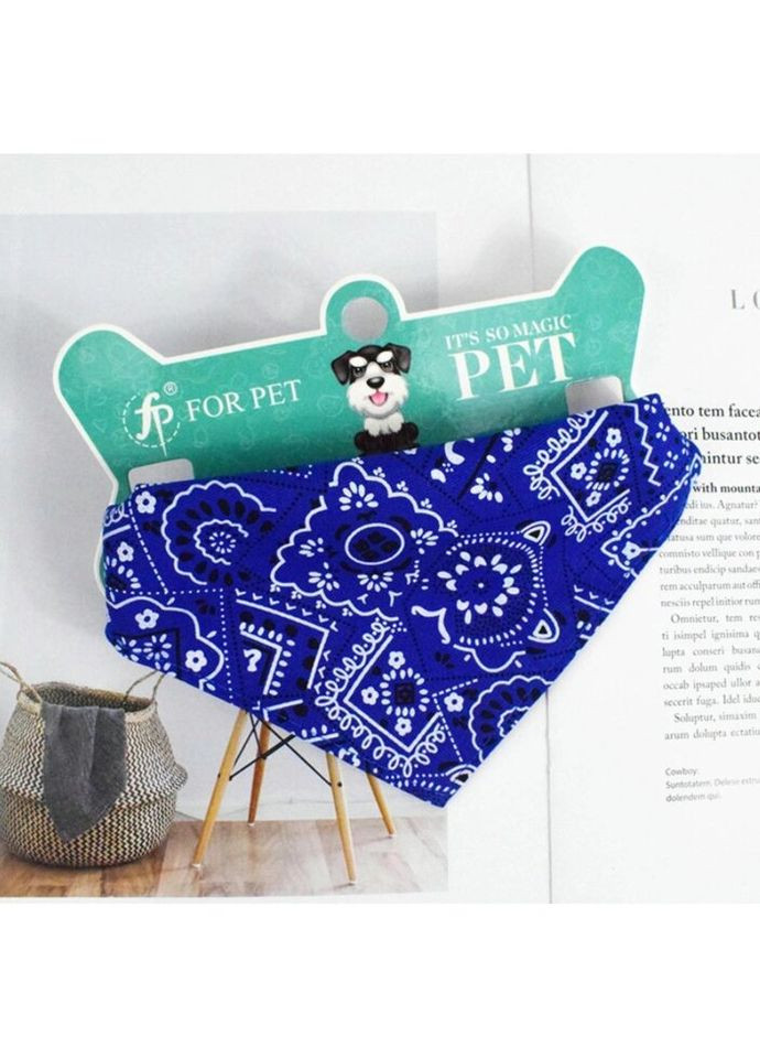 Ошейник-бандана для собак и кошек 11043 L синий No Brand (324824816)