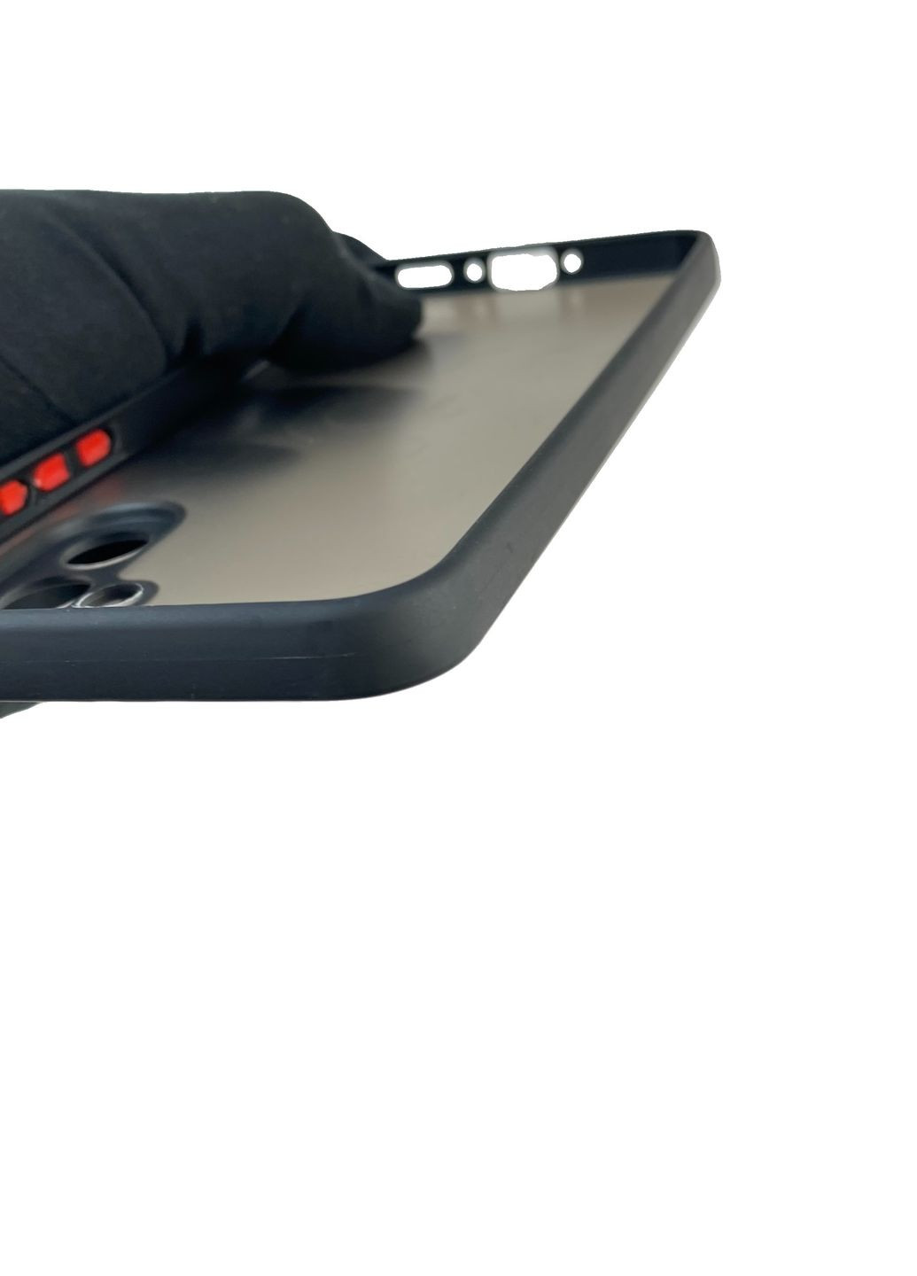 Чехол для телефона Galaxy A56 (SM-A566B) с 3D принтом бантиков с высокими бортами на самсунг а56 черный Samsung (366386503)