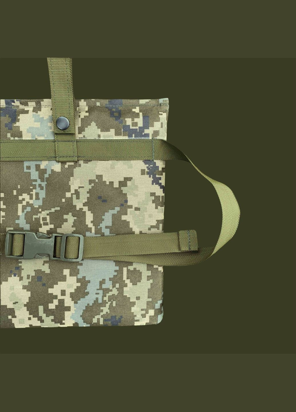 Каремат-сидушка п'ятиточка Каремат для сидіння з кріпленням на пояс Піксель ММ14 Коврик для сидіння Поджопник Get’Man KRMT-5TCHK-PXL (315825408)