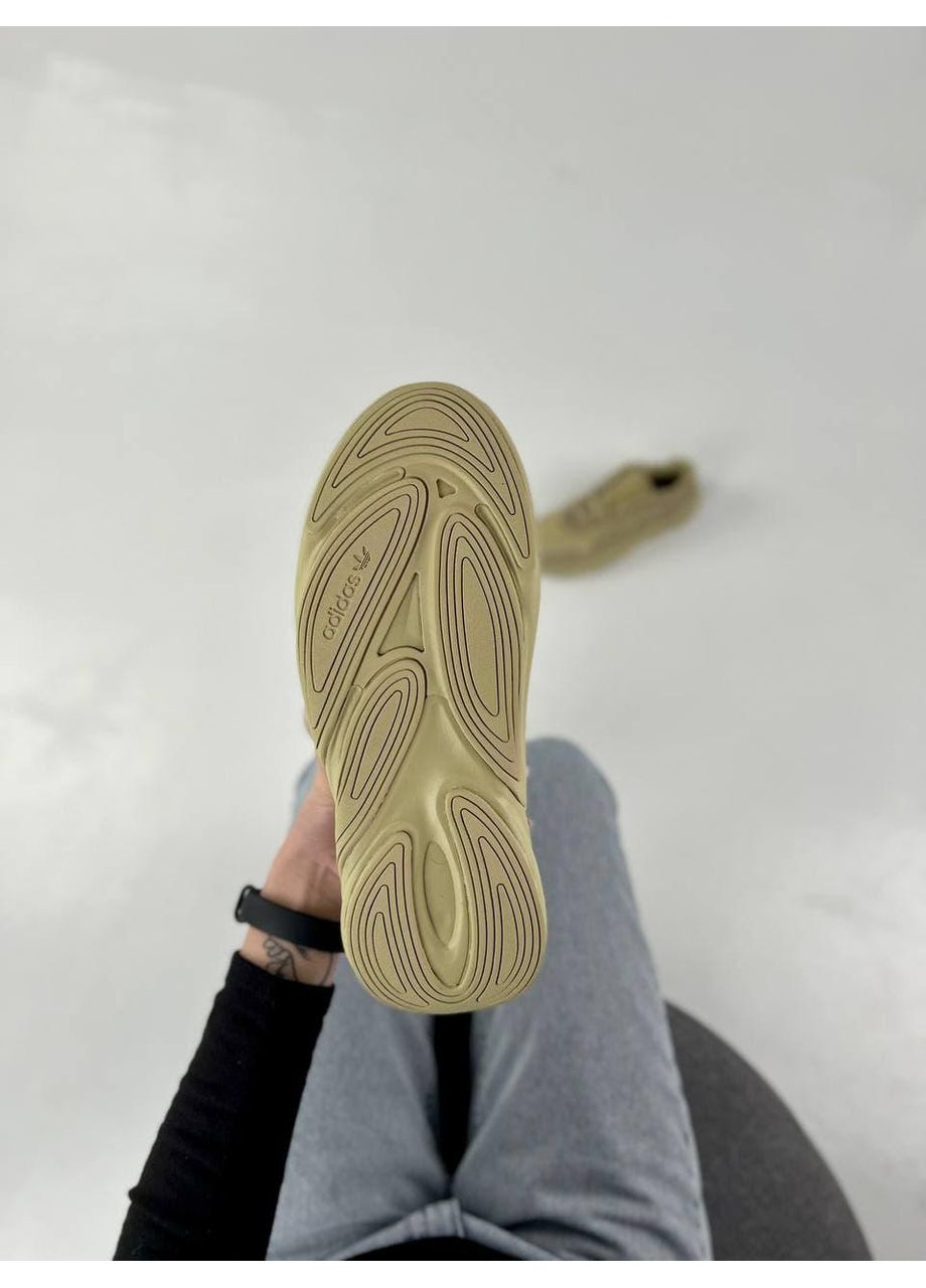 Бежевые демисезонные кроссовки мужские adidas ozelia savanna адидас озелия No Brand