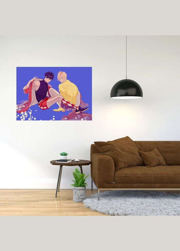 Плакат- с принтом "Banana Fish - Банановая рыба (аниме сериал) 7" A2 A1 Кавун постер (316208105)