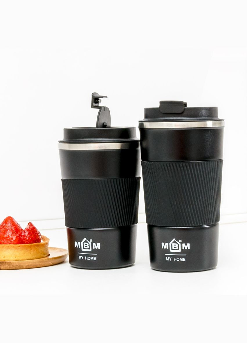 Термокружка MY HOME 380 мл Черная (KP28 S BLACK) MVM (301003338)
