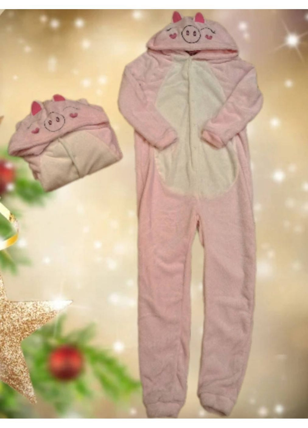 Кигуруми комбинезон пижама розовая свинка Lidl (366970178)