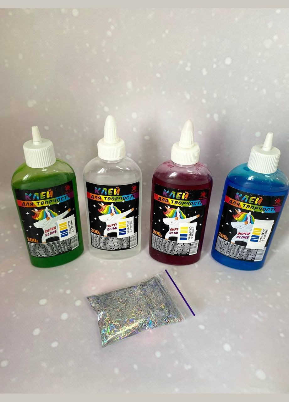 Набор для создания Слайма Клей 4 шт. No Brand (316389773)