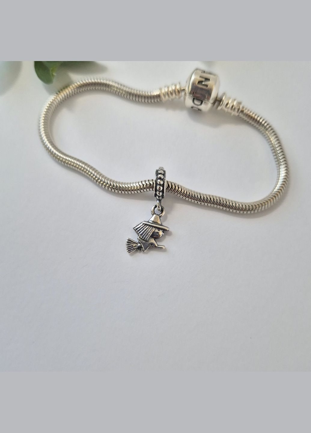 Срібна підвіска без каменів шарм Відьмочка срібло 925 проби Чорнене 3192ш 1.80г No Brand (331902217)