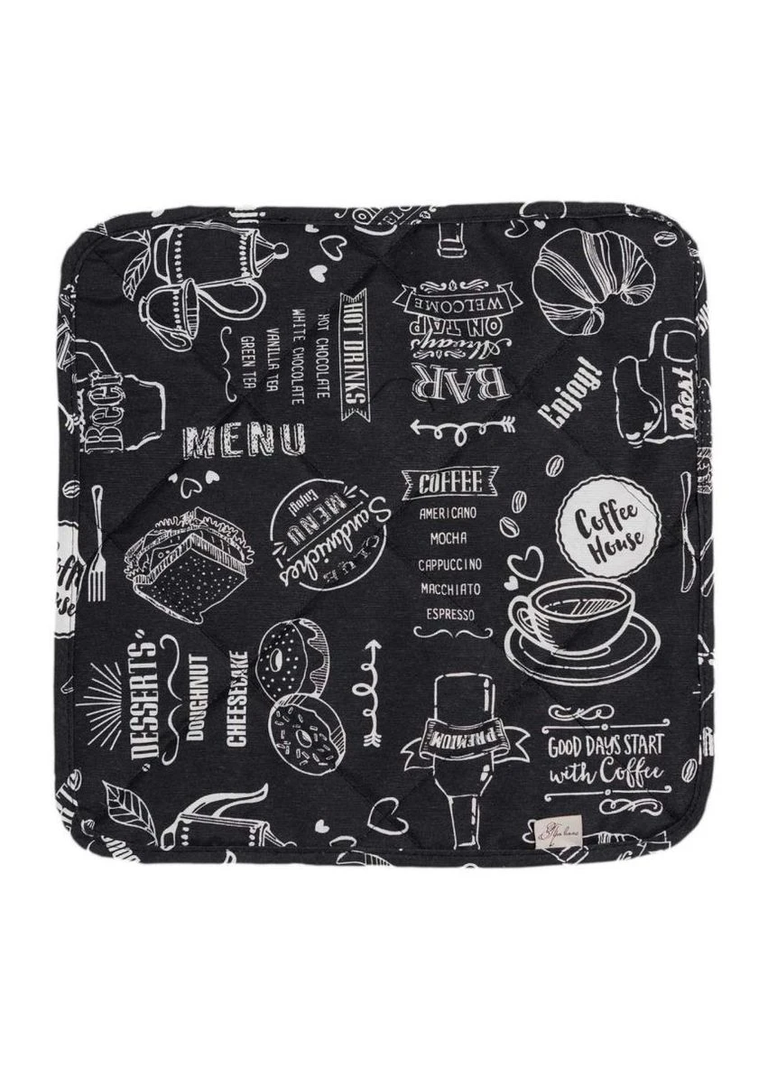 Чохол на табурет Breakfast black ТМ Прованс (386523197)