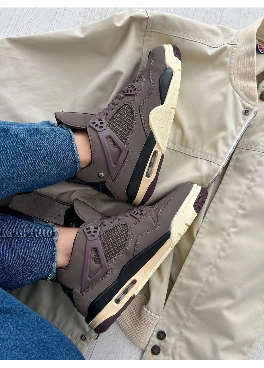 Фіолетові літні кросівки nike air jordan 4 retro violet ore найк аір джордан фіолетові No Brand