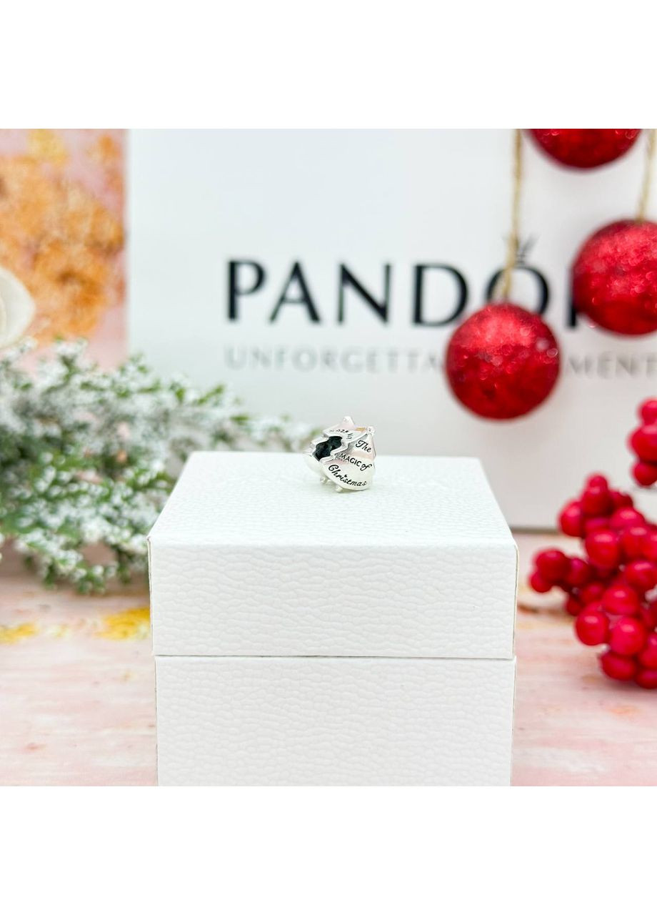Серебряный шарм Пандора "Новогодняя елка" 790018C01 Kabluchka (355346456)