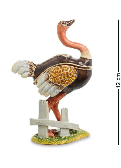 Шкатулка для украшений Страус 12 см 1601014 Lefard (346533338)