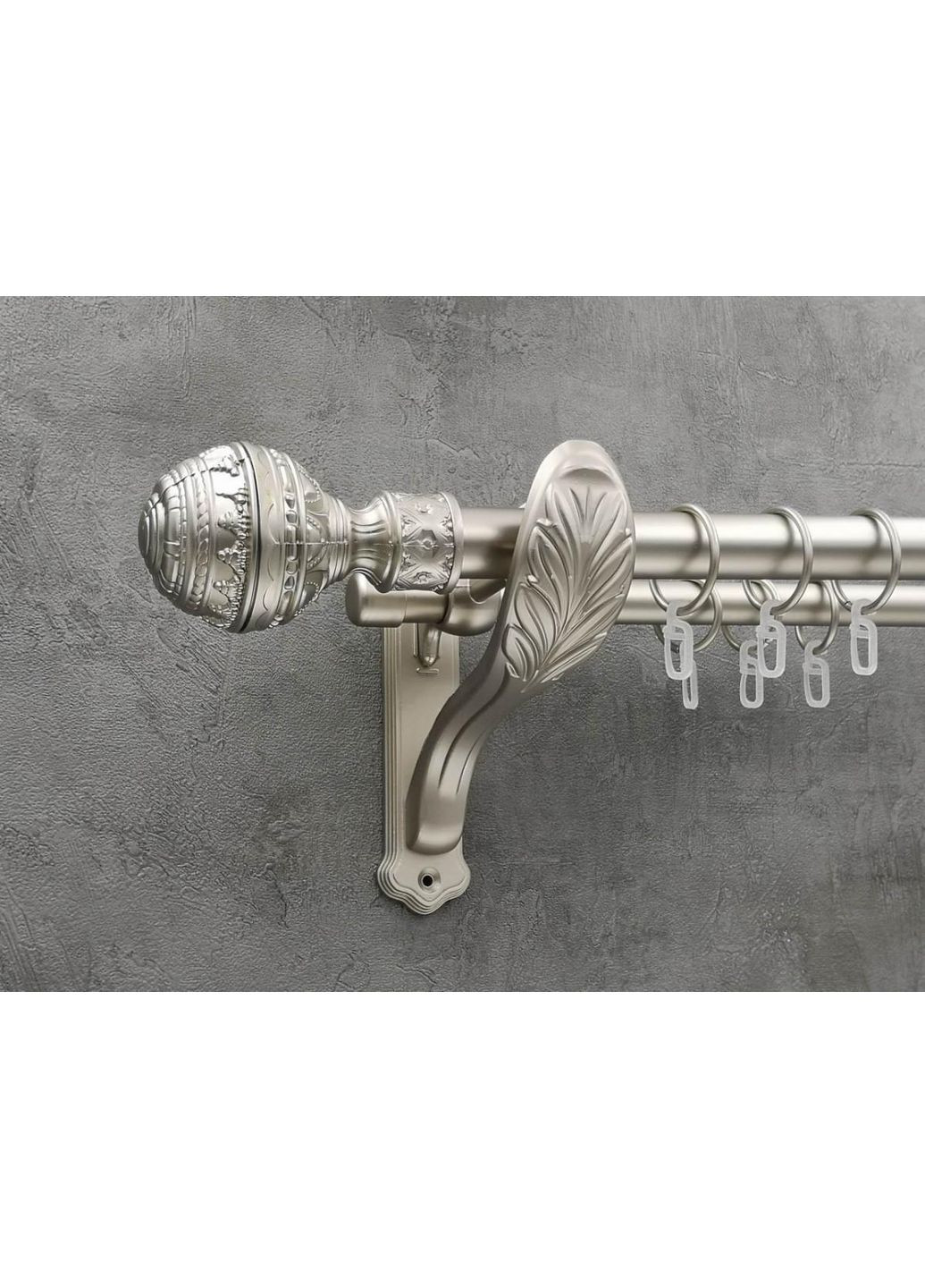 Карниз Арабеска гладка штанга подвійний ретро 25/19 мм 160 см Сатин Quadrum (352778076)