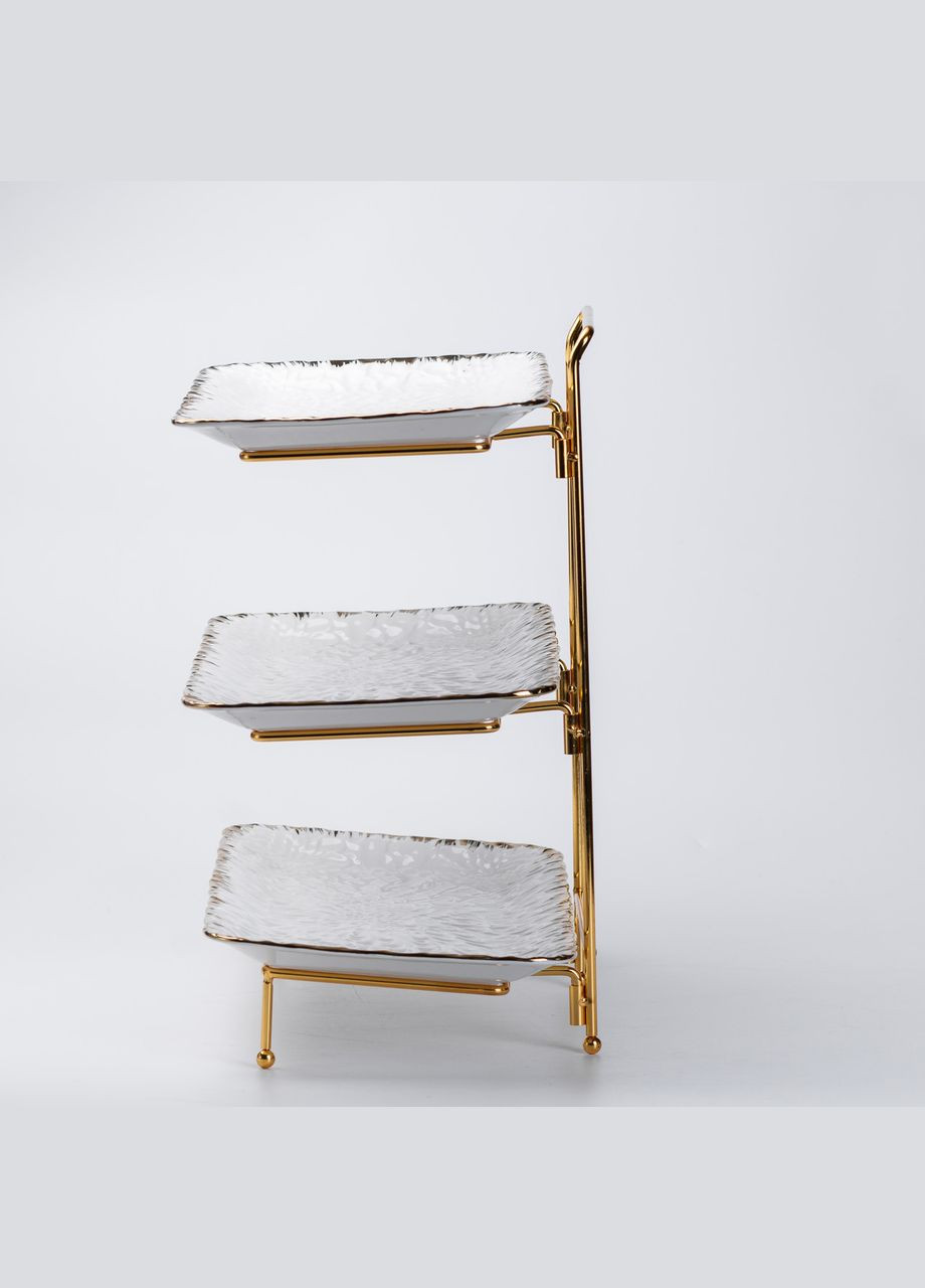 3-ярусна фруктовниця 35,5 x 21 x 37 біла Yiwu (315718080)