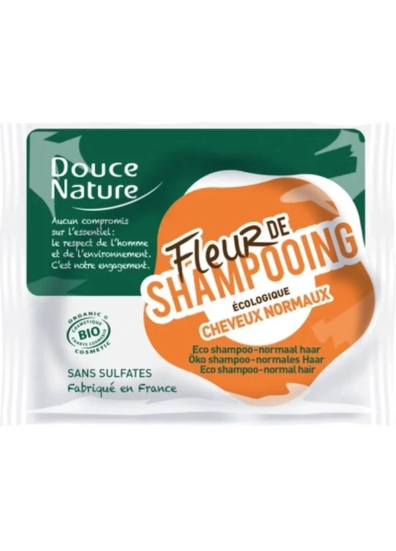 Шампунь Fleur De Shampoo Твердый Для нормальных волос 85 г (3380380058561) Douce Nature (398771863)