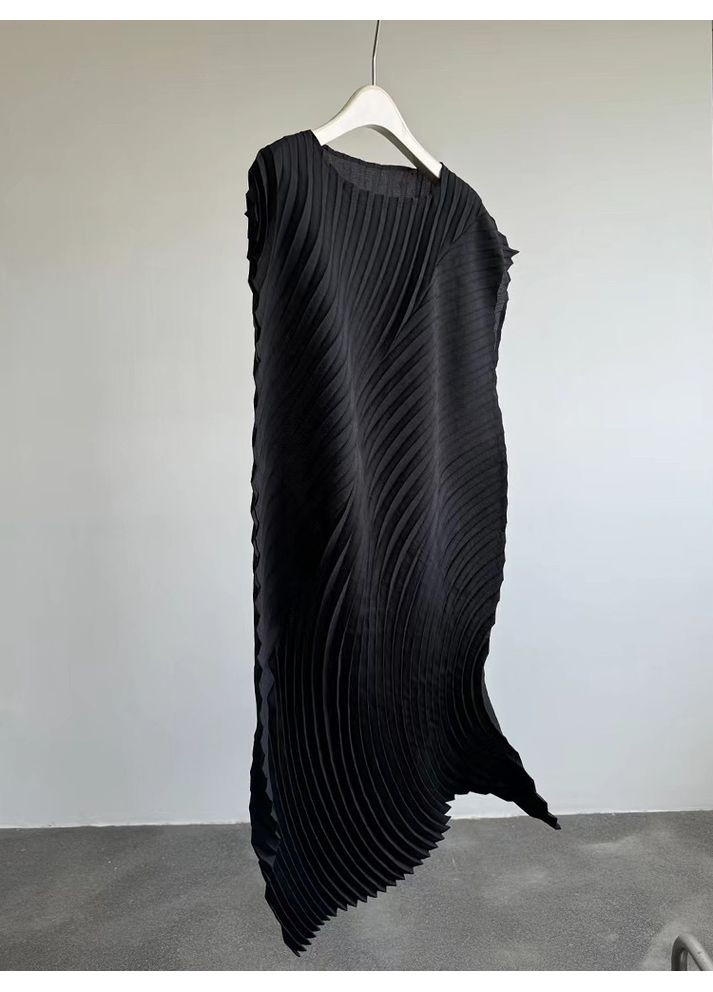 Чорна кежуал богемна літня плісирована сукня чорний а-силует Number Nine