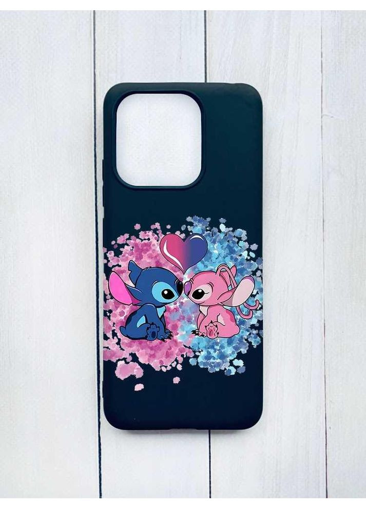 Матовый чехол на Xiaomi Redmi Note 13 Pro 5G Стич и Ангел (принт 391) Creative (355389269)