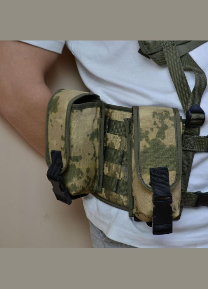 Подсумок на 2 магазина двойной из кордуры пиксель CZ-724 MOLLE тактический No Brand (350937034)