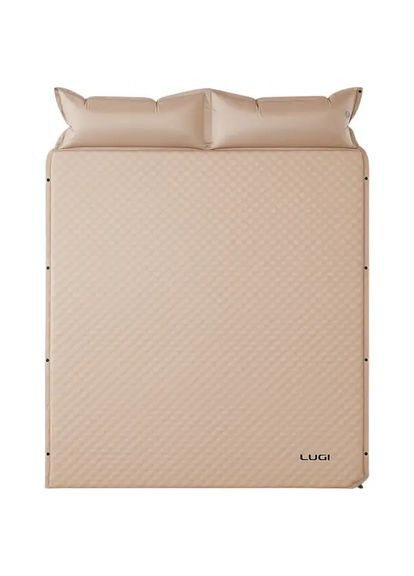 Самонадувной матрас походный в палатку 190×130×3 см туристический с подголовником LU-027 LUGI (370439178)