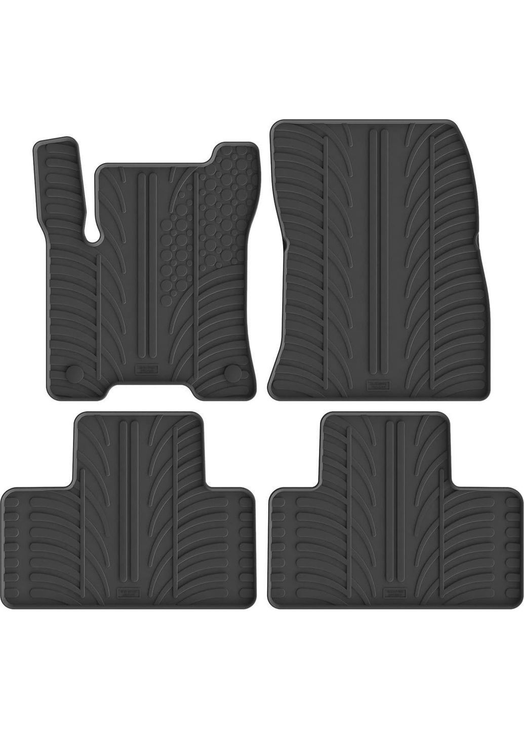 Резиновые коврики для Mercedes-Benz EQB (X243) 2021→ (1-2 ряд) (GR 0519) Gledring (361240546)