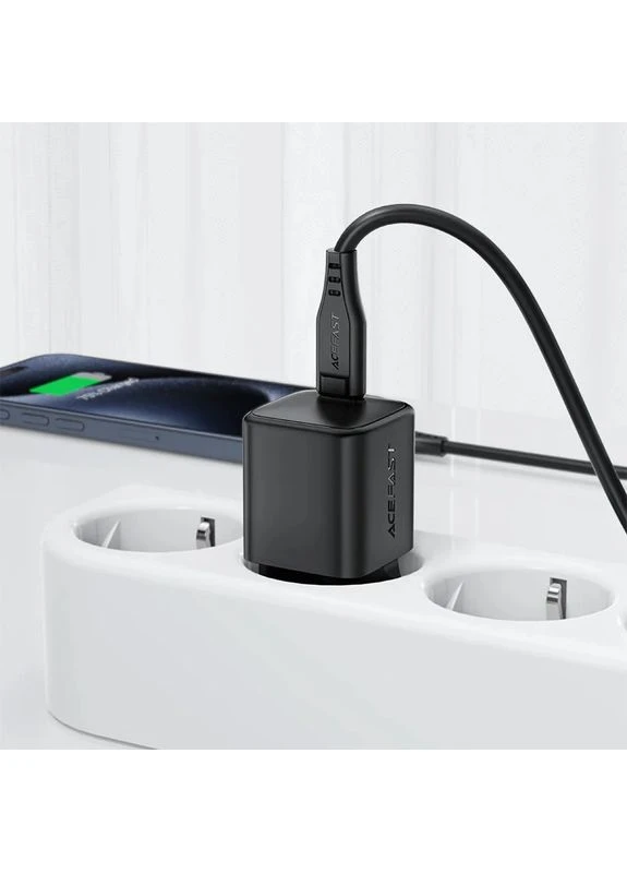 Сетевое зарядное устройство с кабелем A117 PD20W mini GaN fast charger set(P16),black Black Acefast (391226641)