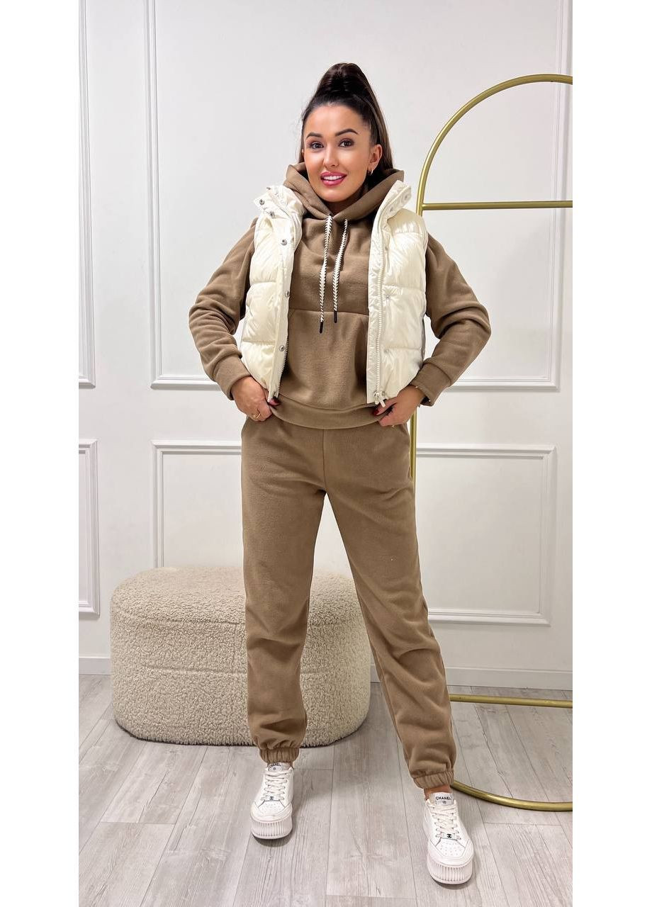 Костюм 3074 худі кенгуру та штани Джогери,щільний Фліс Полар, Україна (369811970)