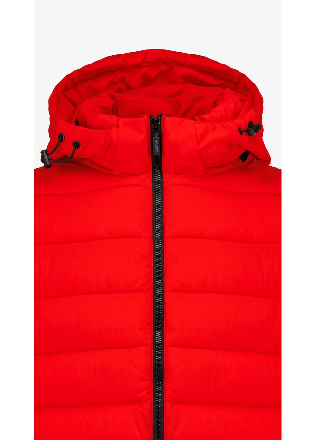 Красная зимняя куртка однотонная мужская 666-11a/6018 красный shop (2000990673220) No Brand