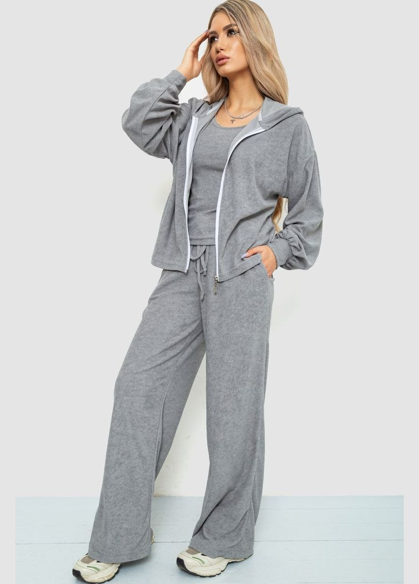 Спортивный костюм женский махровый тройкчерный размер 44-46 (sku_102R5250) Ager (316319337)