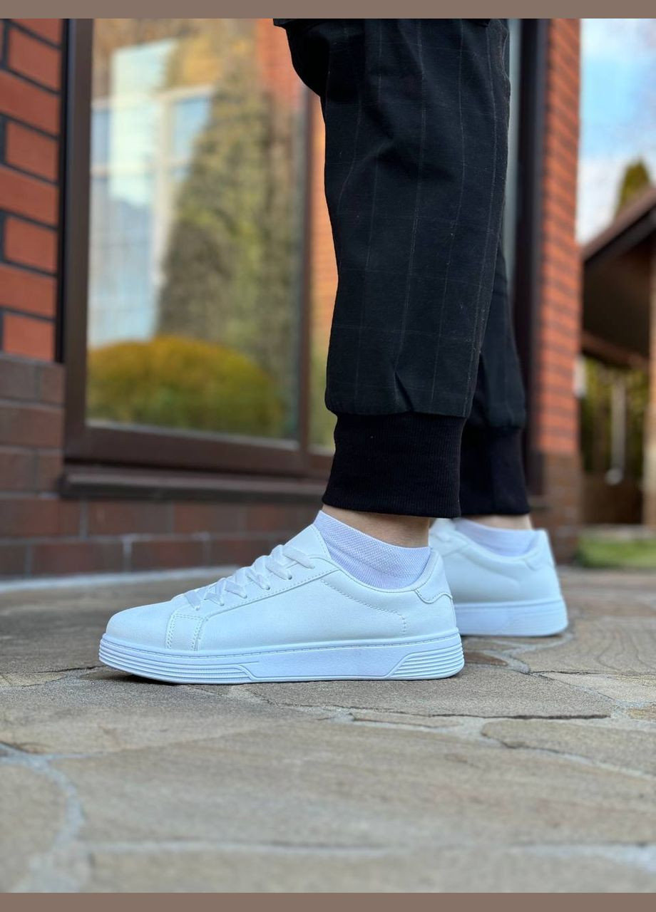 Белые демисезонные кроссовки мужские No Brand