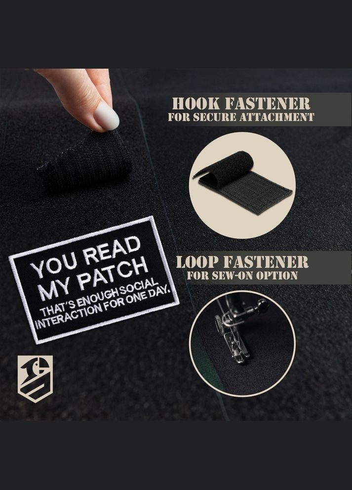Набір шевронів 2 шт You Read My Patch 5×8 см, вишитий патч, нашивка, шеврон IDEIA (333034924)