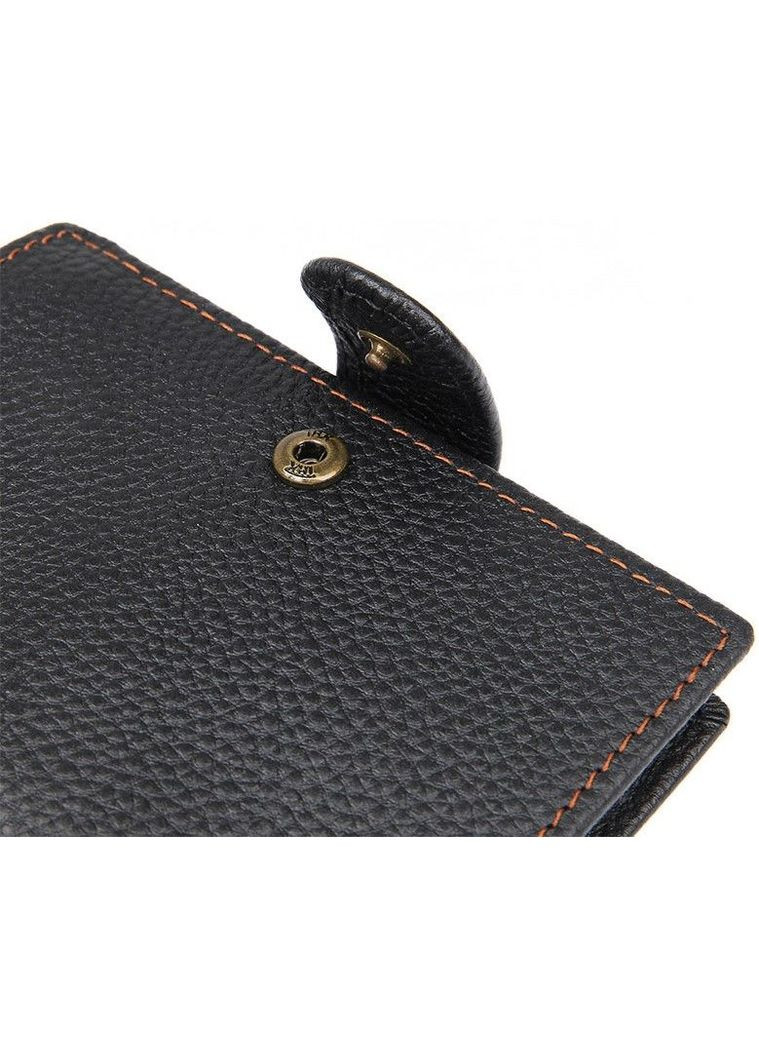 Гаманець чоловічий Шкіряний 14591 Чорний Vintage (306882188)