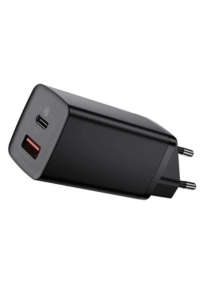 Мережевий зарядний пристрій C+U 65W EU Black (CCGAN2L-B01) Baseus GaN2 Lite Quick Charger (400528775)
