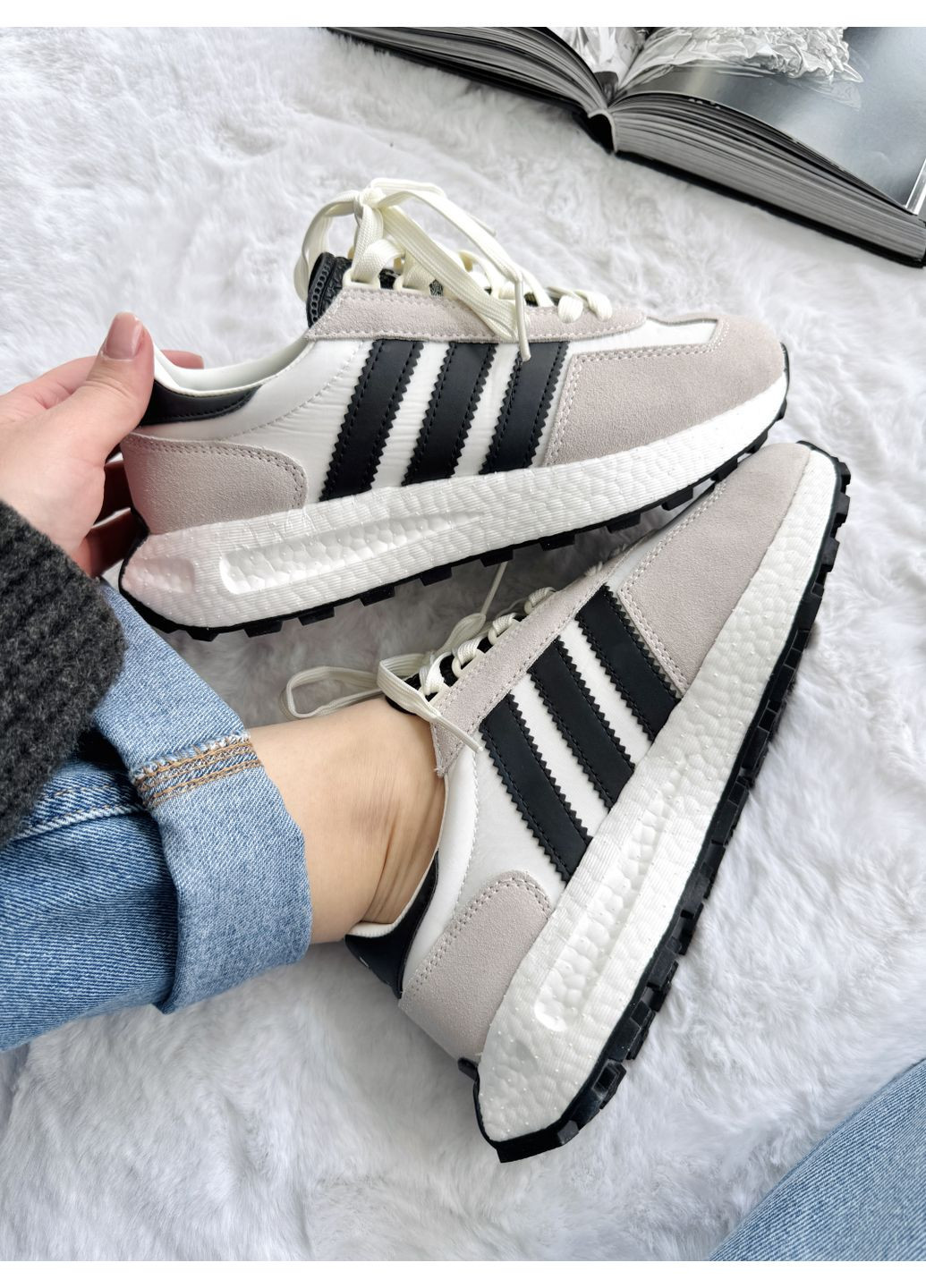 Кроссовки женские и мужские Adidas Retropy ES Grey Black | Адидас Ретропи ЕС серые No Brand серые демисезоны (372503841)