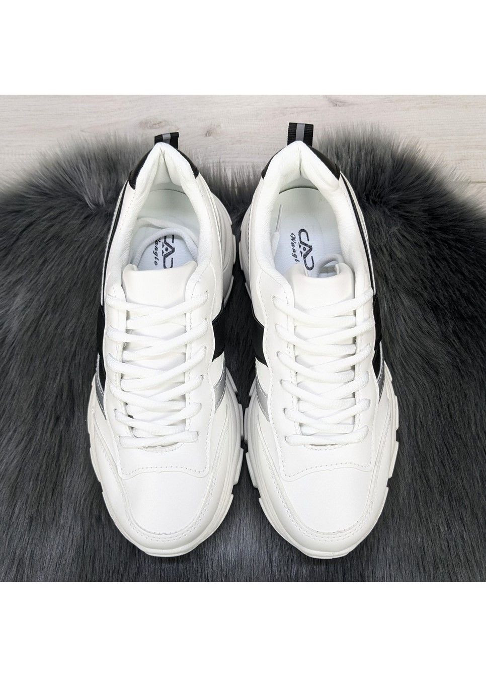 Кросівки жіночі білі на об'ємній підошві Сар білі демісезони (301127721)