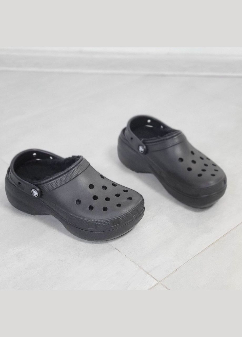 Крокс с Мехом Классик Платформа Женские Classic Platform Clog Crocs Lined (315799558)