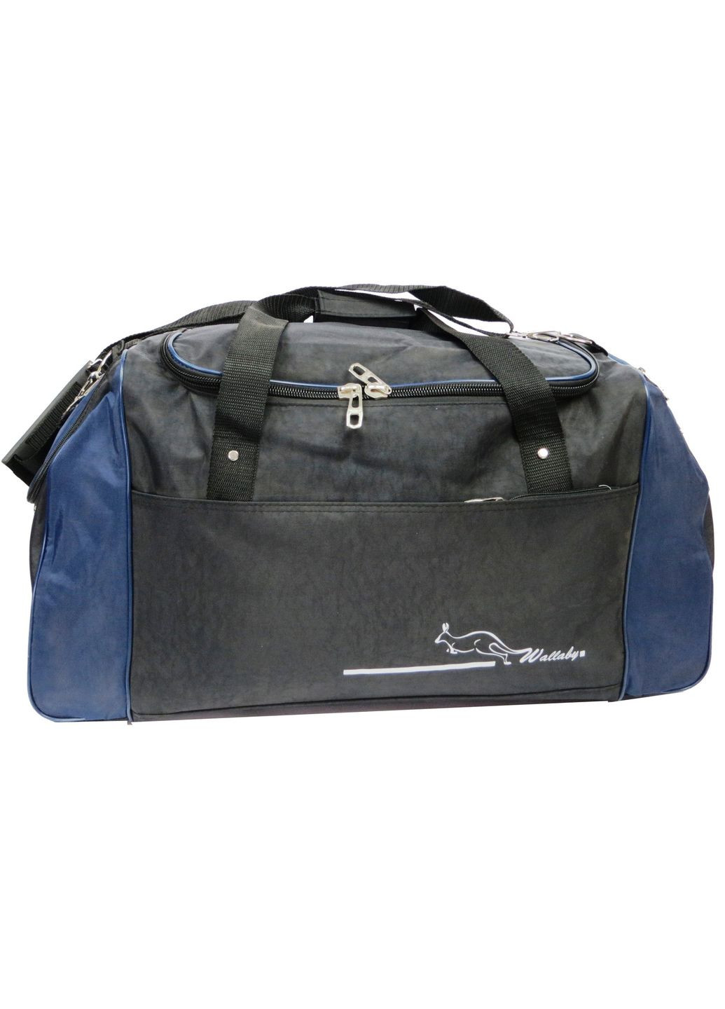 Спортивна сумка 447-1 5L Чорний із синім Wallaby (297642877)