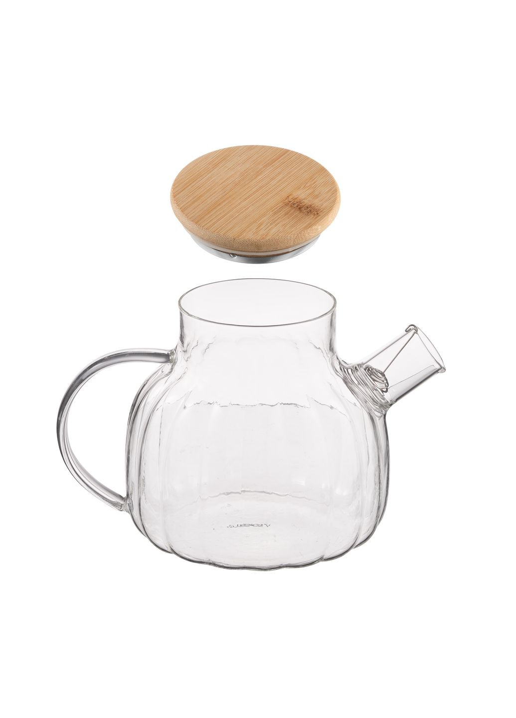 Заварник Iceberg 1000мл, боросилікатне скло, бамбук, прозорий Ardesto (365070128)