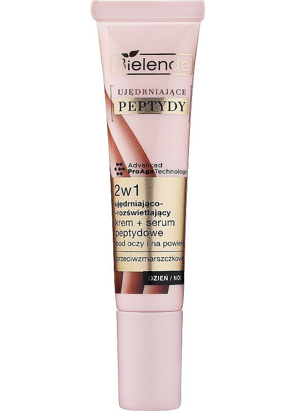 Bielenda Зміцнювальний та освітлювальний крем-сироватка з пептидами 2в1 під очі і на повіки Firming Peptides 15ml (2-1037688) — Крем, (371731822)